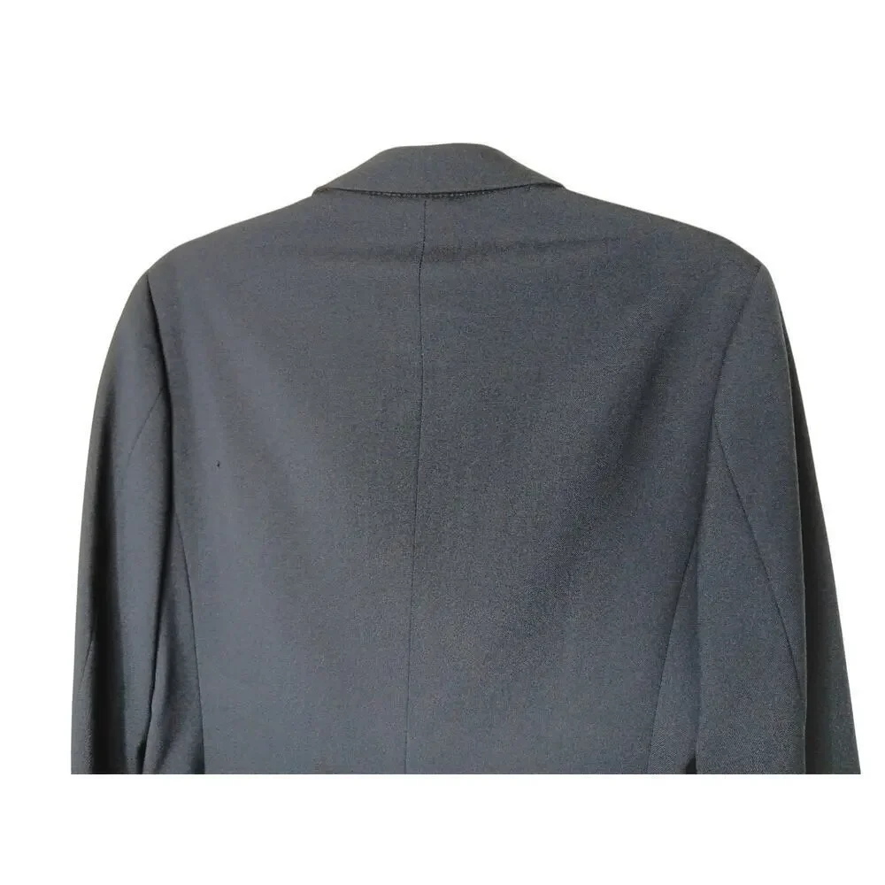 Sandro Paris Blazer Jacket FR 48 US 38 Navy Wool Double Breasted Mens Oversized